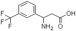 structure of CAS# 143438-91-9, 3-Amino-3-[3-(trifluoromethyl)phenyl]propanoic acid