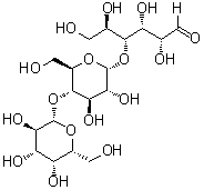 CAS 登录号：143444-32-0, O-beta-D-吡喃半乳糖基-(1→4)-O-alpha-D-吡喃葡萄糖基-(1→4)-D-葡萄糖