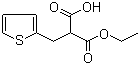 structure of CAS# 143468-96-6, (2-噻吩基甲基)丙二酸单乙酯