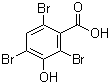 structure of CAS# 14348-40-4, 2,4,6-三溴-3-羟基苯甲酸