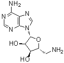 structure of CAS# 14365-44-7, 5'-Deoxy-5'-aminoadenosine