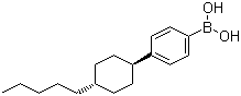 structure of CAS# 143651-26-7, 4-(反式-4-戊基环己基)苯硼酸