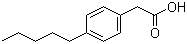 structure of CAS# 14377-21-0, 4-Pentylphenyl acetic acid