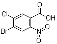 structure of CAS# 1437795-19-1, 4-溴-5-氯-2-硝基苯甲酸