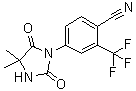 4-(4,4-Dimethyl-2,5-dioxoimidazolidin-1-yl)-2-trifluoromethylbenzonitrile molecular structure (CAS 143782-20-1)