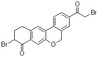 structure of CAS# 1438383-89-1, 9-溴-3-(2-溴乙酰基)-10,11-二氢-5H-苯并[d]萘并[2,3-b]吡喃-8(9H)-酮