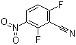 structure of CAS# 143879-77-0, 2,6-二氟-3-硝基苯腈