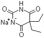 structure of CAS# 144-02-5, 巴比妥钠