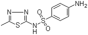 structure of CAS# 144-82-1, 磺胺甲噻二唑