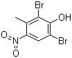 structure of CAS# 14401-03-7, 2,6-二溴-3-甲基-4-硝基苯酚