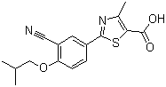 structure of CAS# 144060-53-7, 非布索坦