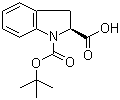 structure of CAS# 144069-67-0, N-叔丁氧羰基-L-吲哚啉-2-甲酸