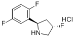 CAS 登录号：1443538-52-0, (2R,4S)-2-(2,5-二氟苯基)-4-氟吡咯烷盐酸盐