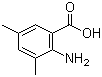 structure of CAS# 14438-32-5, 2-Amino-3,5-dimethylbenzoic acid