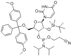 CAS 登录号：144490-31-3, 5'-O-DMT-2'-O-TBDMS-L-尿苷3'-CE亚磷酰胺