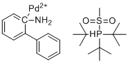 structure of CAS# 1445086-17-8, [2'-(氨基-κN)[1,1'-联苯]-2-基-κC](甲烷磺酸基-κO)[三(1,1-二甲基乙基)膦]-钯