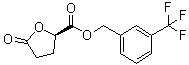 structure of CAS# 1445700-01-5, (2R)-四氢-5-氧代-2-呋喃羧酸 [3-(三氟甲基)苯基]甲基酯