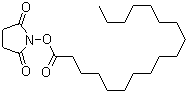 structure of CAS# 14464-32-5, N-羟基琥珀酰亚胺硬酯酸酯