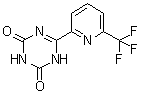 structure of CAS# 1446507-38-5, 6-[6-(三氟甲基)-2-吡啶基]-1,3,5-三嗪-2,4(1H,3H)-二酮