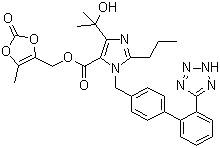structure of CAS# 144689-63-4, 奥美沙坦酯