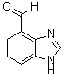 structure of CAS# 144876-36-8, 1H-Benzimidazole-4-carboxaldehyde