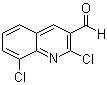 structure of CAS# 144918-96-7, 2,8-二氯喹啉-3-甲醛