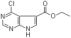 structure of CAS# 144927-57-1, 4-氯-7H-吡咯并[2,3-d]嘧啶-5-甲酸乙酯