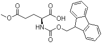structure of CAS# 145038-50-2, Fmoc-L-谷氨酸 gamma-甲酯