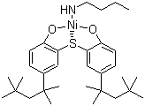 CAS 登录号：14516-71-3, 紫外线吸收剂 UV-1084, 2,2-硫代双(4-叔辛基苯酚)正丁胺镍盐