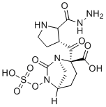(1R,2S,5R)-7-oxo-6-(sulfooxy)-1,6-diazabicyclo[3.2.1]octane-2-carboxylic acid 2-[2-[(3R)-3-pyrrolidinylcarbonyl]hydrazide] molecular structure (CAS 1452459-94-7)