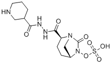 CAS # 1452464-14-0, Zidebactam racemate, [(2S,5R)-7-oxo-2-[(piperidine-3-carbonylamino)carbamoyl]-1,6-diazabicyclo[3.2.1]octan-6-yl] hydrogen sulfate