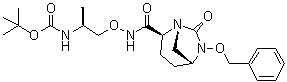 CAS 登录号：1452466-25-9, N-[(1S)-1-甲基-2-[[[[(1R,2S,5R)-7-氧代-6-(苯基甲氧基)-1,6-二氮杂双环[3.2.1]辛烷-2-基]羰基]氨基]氧基]乙基]氨基甲酸叔丁酯