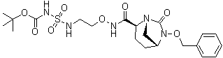 CAS 登录号：1452466-40-8, 9-氧代-9-[(1R,2S,5R)-7-氧代-6-(苯基甲氧基)-1,6-二氮杂双环[3.2.1]辛-2-基]-7-氧杂-3-硫杂-2,4,8-三氮杂壬酸叔丁酯 3,3-二氧化物