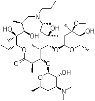 structure of CAS# 145435-72-9, 加米霉素