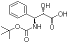 structure of CAS# 145514-62-1, (2R,3S)-3-叔丁氧基羰基氨基-2-羟基-3-苯基丙酸