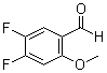 structure of CAS# 145742-34-3, 4,5-二氟-2-甲氧基苯甲醛