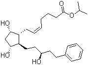 CAS # 145773-22-4, 15(S)-Latanoprost, 15-epi Latanoprost, (Z)-7-[(1R,2R,3R,5S)-3,5-Dihydroxy-2-[(3R)-3-hydroxy-5-phenylpentyl]cyclopentyl]hept-5-enoic acid isopropyl ester
