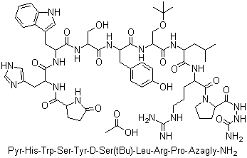 structure of CAS# 145781-92-6, 醋酸戈舍瑞林