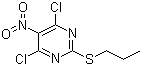 4,6-Dichloro-5-nitro-2-propylthiopyrimidine molecular structure (CAS 145783-14-8)