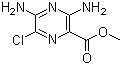 structure of CAS# 1458-01-1, 3,5-二氨基-6-氯吡嗪-2-羧酸甲酯
