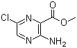 structure of CAS# 1458-03-3, 3-氨基-6-氯吡嗪-2-甲酸甲酯