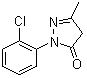 structure of CAS# 14580-22-4, 1-(2-氯苯基)-3-甲基-5-吡唑啉酮