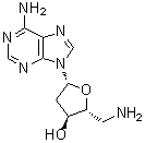 CAS # 14585-60-5, 5'-Amino-2',5'-dideoxyadenosine, NSC 105017