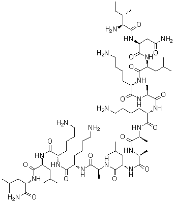 胡蜂蜂毒肽 17分子结构 (CAS 145854-61-1)
