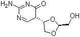 CAS 登录号：145918-75-8, 曲沙他滨, 4-氨基-1-[(2S)-2-(羟甲基)-1,3-二氧杂环戊-4-基]嘧啶-2-酮