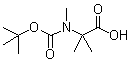 structure of CAS# 146000-39-7, N-(叔丁氧羰基)-N-甲基-2-甲基丙氨酸