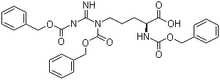 structure of CAS# 14611-34-8, 三(苄氧羰基)-L-精氨酸