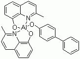 structure of CAS# 146162-54-1, 双(2-甲基-8-羟基喹啉-N1,O8)-(1,1'-联苯-4-羟基)铝