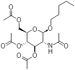 CAS # 146288-30-4, Pentyl 2-(acetylamino)-2-deoxy-beta-D-glucopyranoside 3,4,6-triacetate