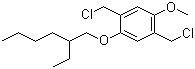 structure of CAS# 146370-52-7, 2,5-二(氯甲基)-1-甲氧基-4-(2-乙基己氧基)苯